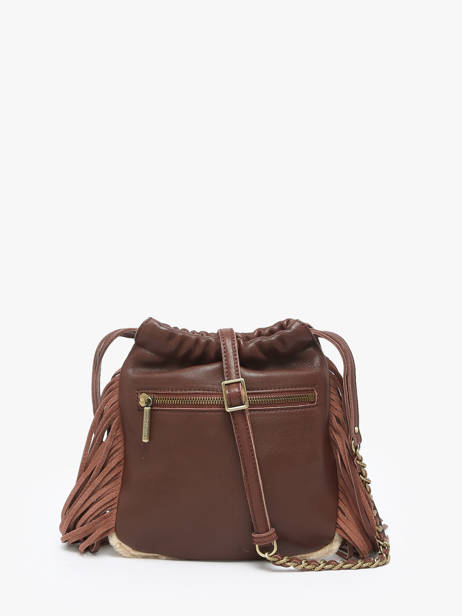 Cross Body Tas Vintage Leder Mila louise Beige vintage 3812TC ander zicht 4